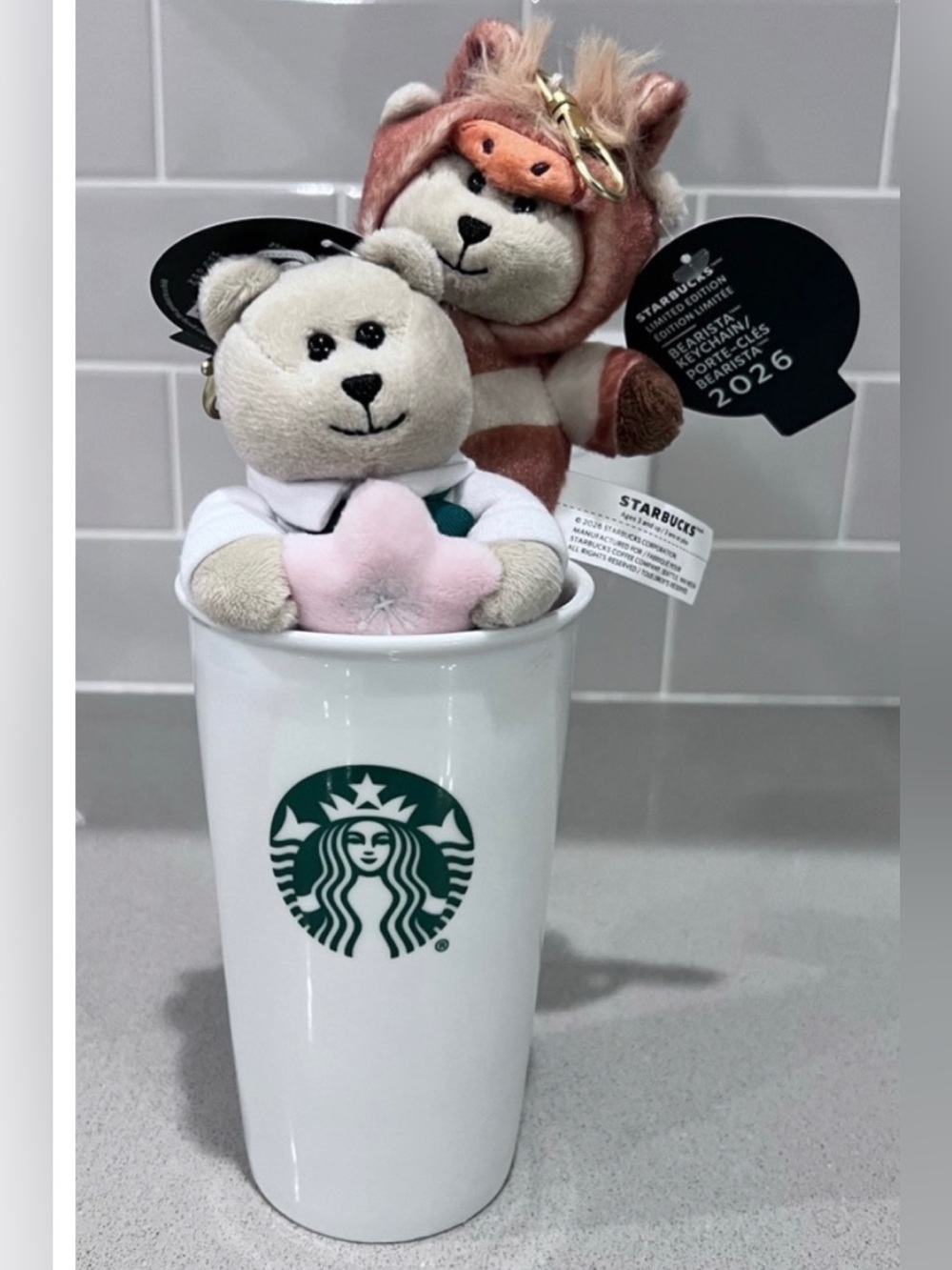 Starbucks Bearista 255th & 258th 2026
Limited Editions Keychains Bundle NWT